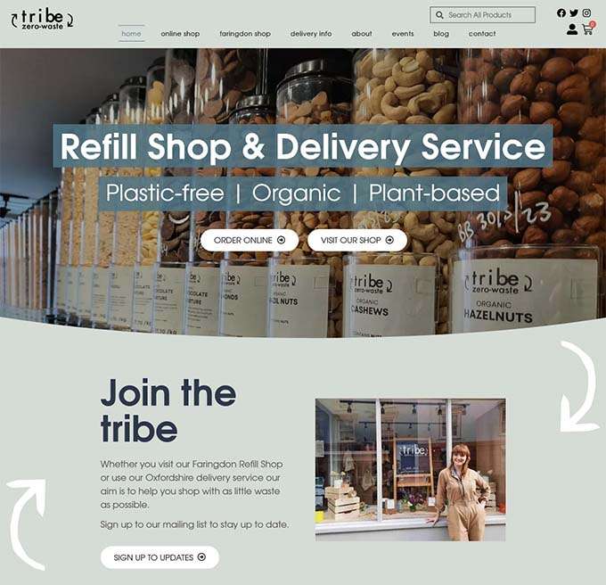 Tribe zero homepage